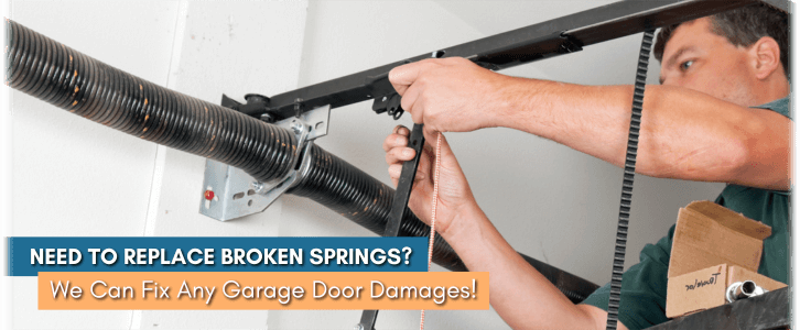 Broken Garage Door Spring Elk Grove CA
